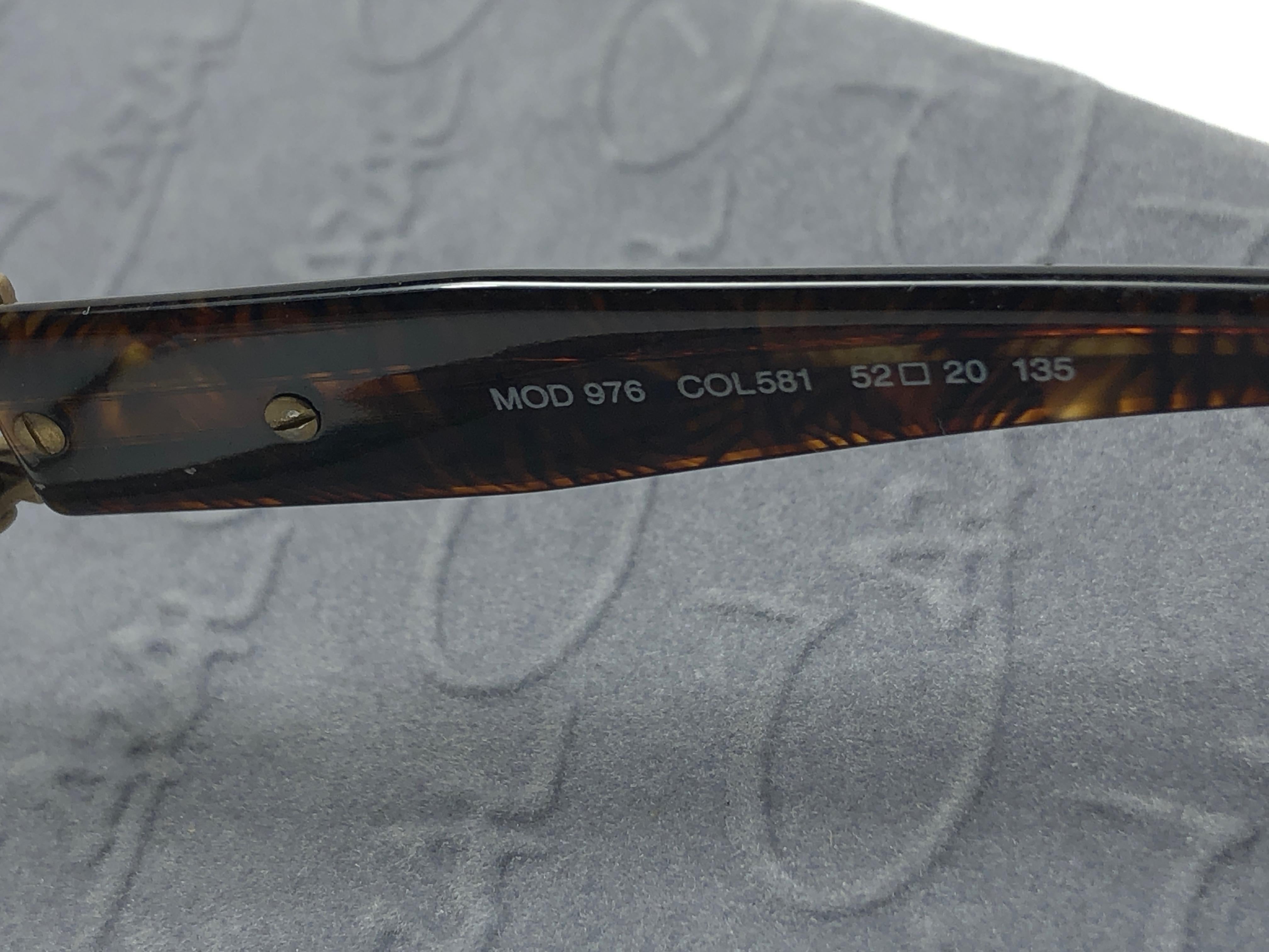 New Vintage Cazal 976 Oval Silver & Black Reading Frame 1970's Sunglasses en vente 1