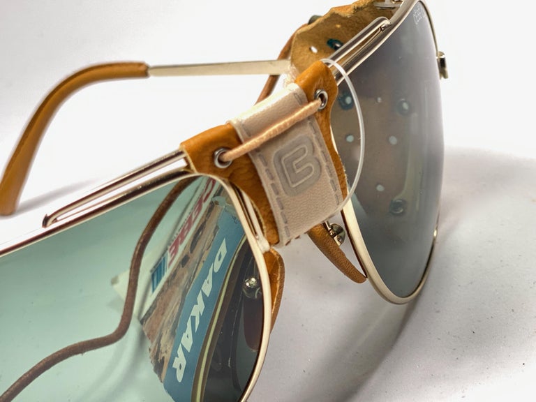 New Vintage Cebe Dakar Aviator Green Lenses, Miles Davis 1980's