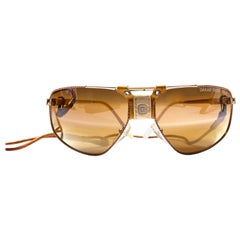 New Retro Cebe Dakar Doubl Gradient Gold Lens, Miles Davis 1980's Sunglasses  