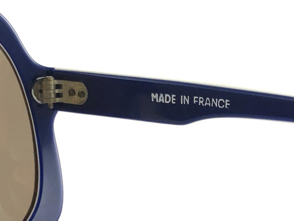 New Vintage CeBe SKI White Red Blue Oversized 1980's Sunglasses 1980's 2