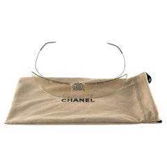 Chanel Rimless Logo Shield Sunglasses in Silver – Nitryl