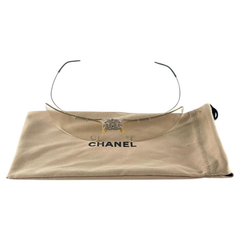 Chanel Vintage Gold Hardware Fall / Winter 1992 Sunglasses Made In Italy  For Sale at 1stDibs