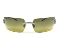 Neu Vintage Chanel 4051 Randlose Gradient-Lenses-Sonnenbrille, hergestellt in Italien Y2K