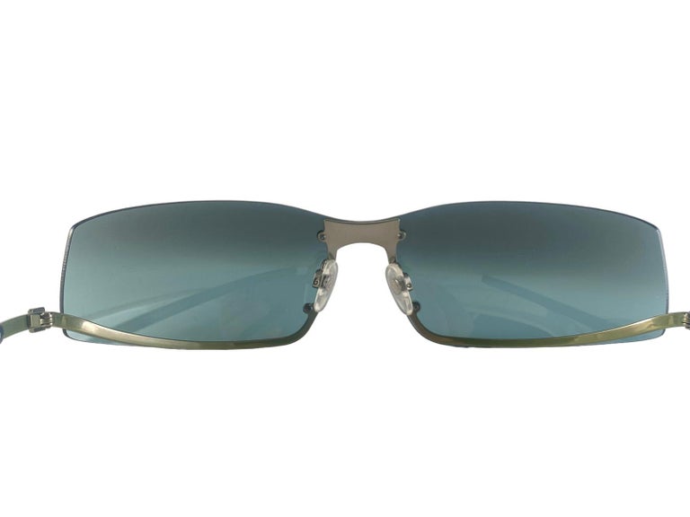Chanel CC 4066 Sunglasses NEW VINTAGE CHANEL 4066 BLACK MATTE HALF FRAME SUNGLASSES  main image 4