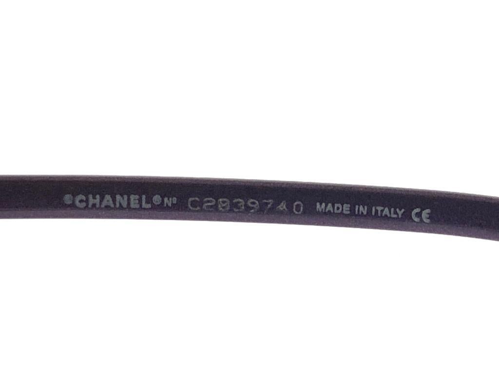 New Vintage Chanel 6003 Half Frame Polarized Sunglasses Made In Italy Y2K For Sale 2