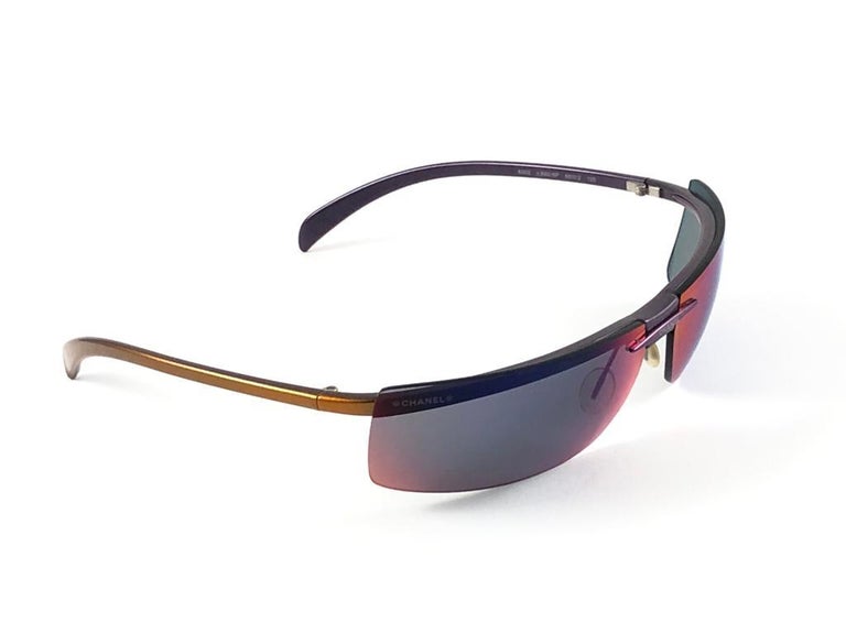 New Vintage Chanel 6003 Half Frame Polarized Sunglasses Made In