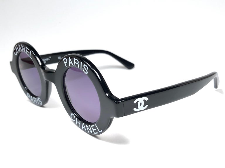 chanel round vintage sunglasses