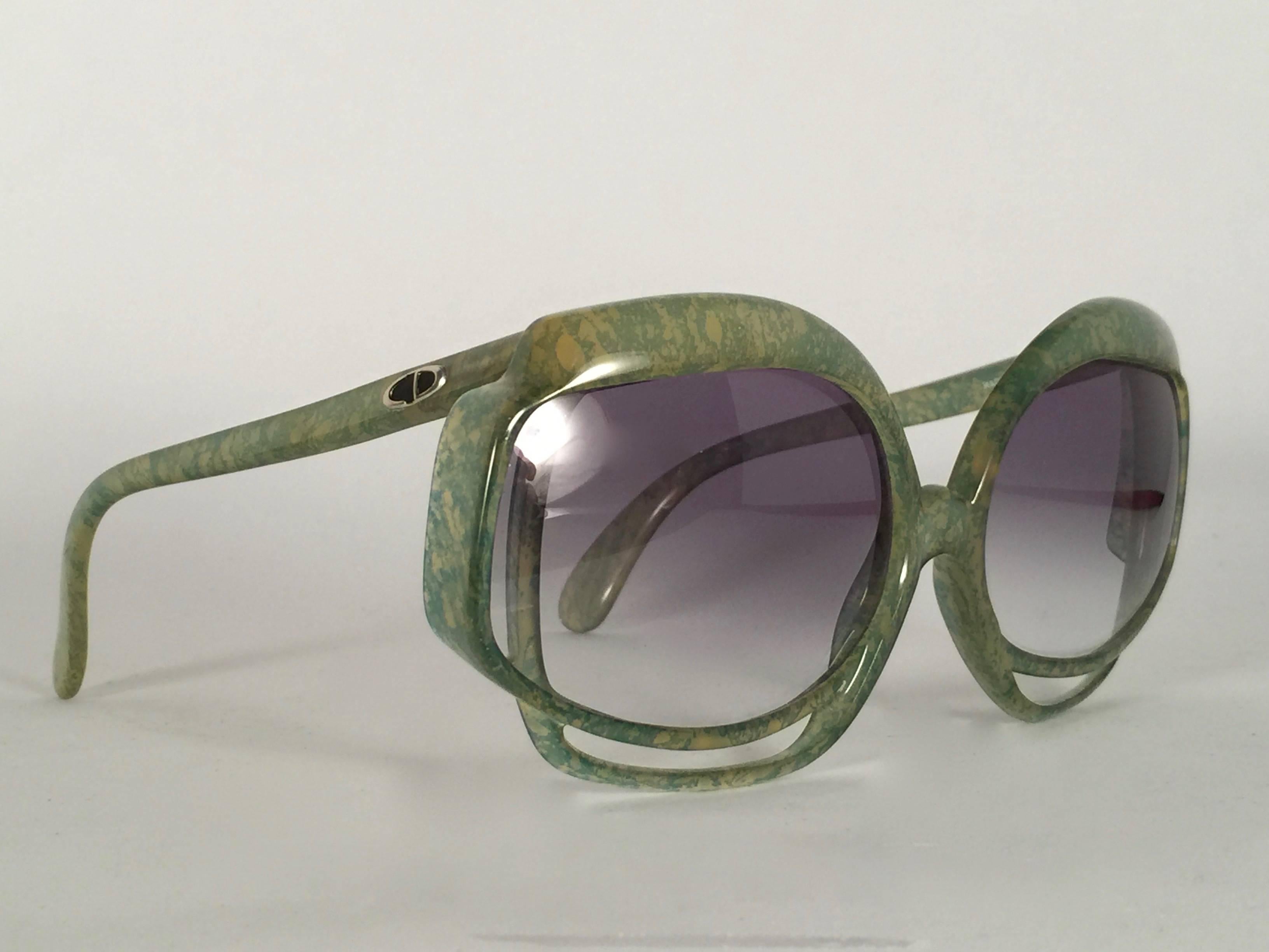 Neu Vintage Christian Dior 2026 60 JADE Optyl-Sonnenbrille, Deutschland, Vintage im Zustand „Neu“ im Angebot in Baleares, Baleares