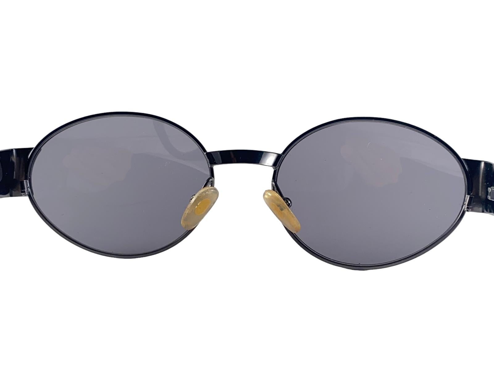 Argent New Vintage Christian Dior 2034 Silver Oval Made in Austria Sunglasses en vente
