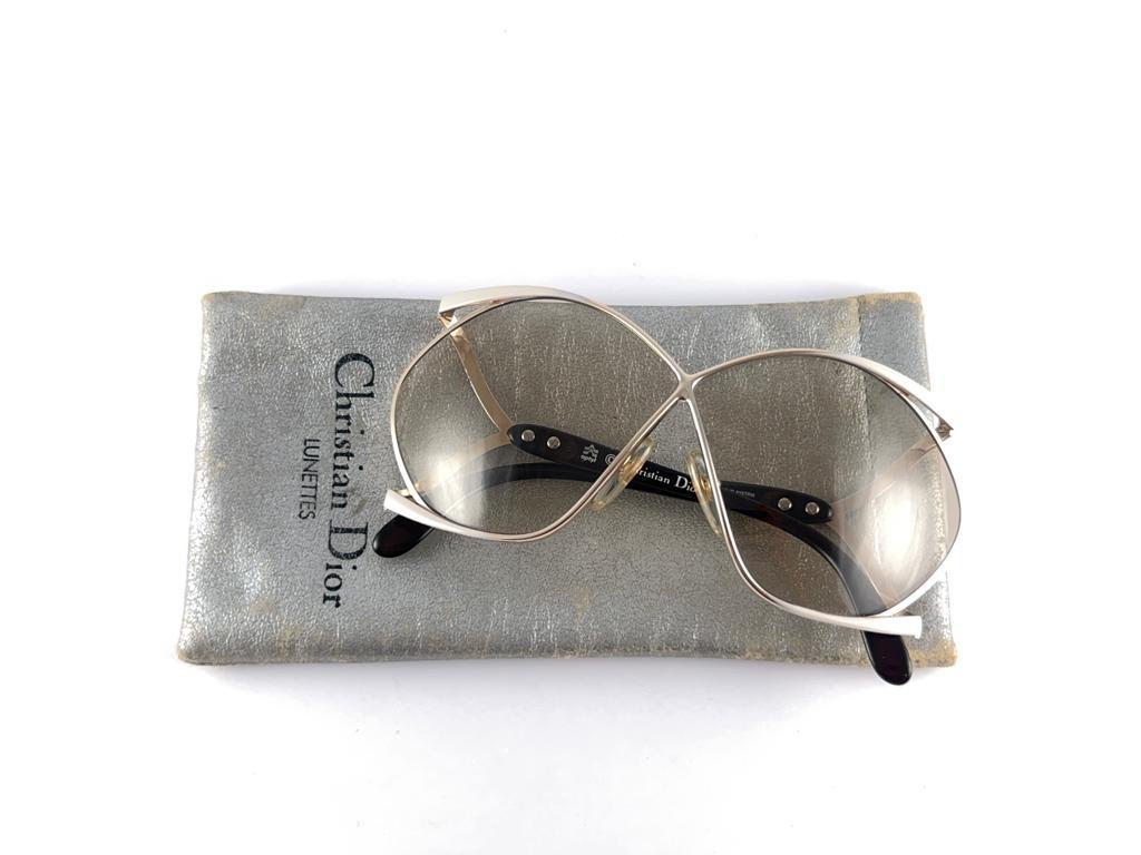 New Vintage Christian Dior 2056 42 Butterfly Style 1980's Sunglasses Austria For Sale 6
