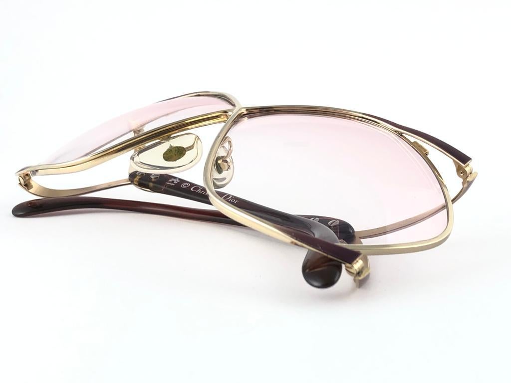 Christian Dior Vintage-Sonnenbrille, durchscheinende Metallic-Schmetterling-Sonnenbrille, 2056 48, Vintage 7