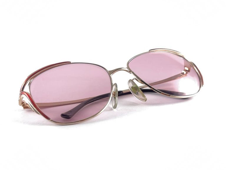 New Vintage Christian Dior 2173 Gold and Red Frame