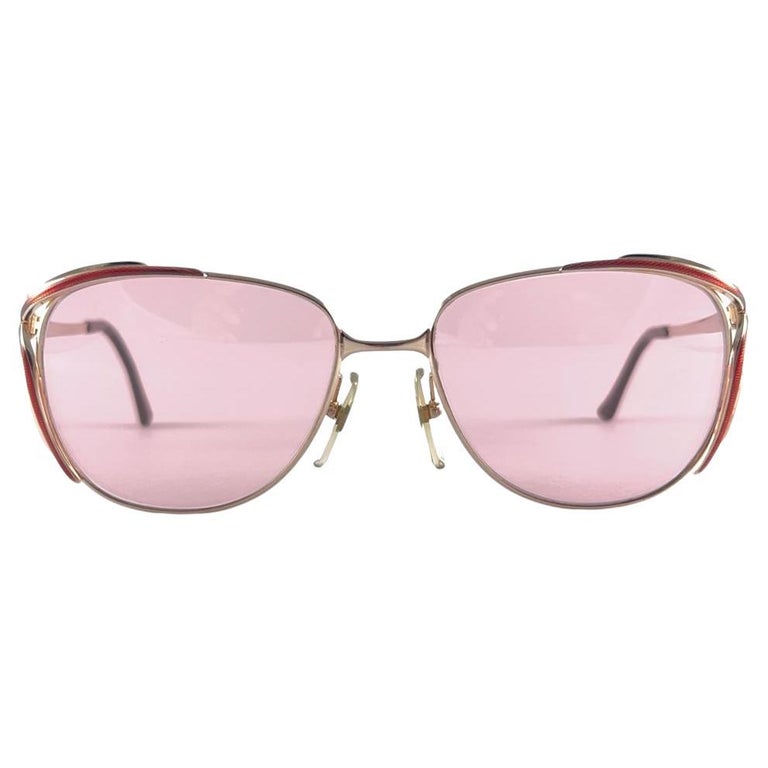 New Vintage Christian Dior 2173 Gold and Red Frame  display picture 1