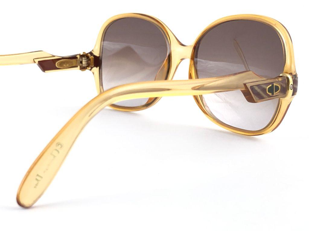 New Vintage Christian Dior 2305 Oversized Brilliants Sunglasses 1970 Austria In New Condition In Baleares, Baleares