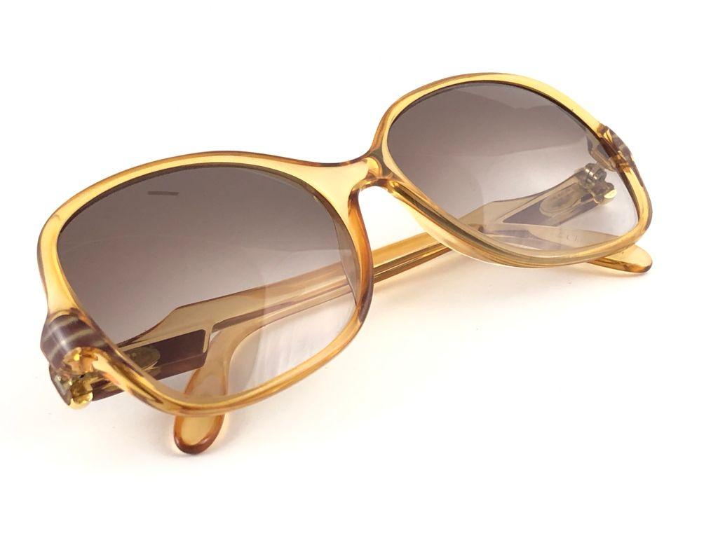 New Vintage Christian Dior 2305 Oversized Brilliants Sunglasses 1970 Austria 4