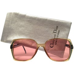 New Vintage Christian Dior 2402 Oversized Green Optyl 1970 Sunglasses