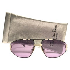 New Vintage Christian Dior 2516 Black 
Silver Sunglasses 1970
s Austria