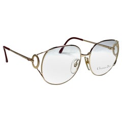 New Retro Christian Dior 2788 Prescription Gold Reading Glasses