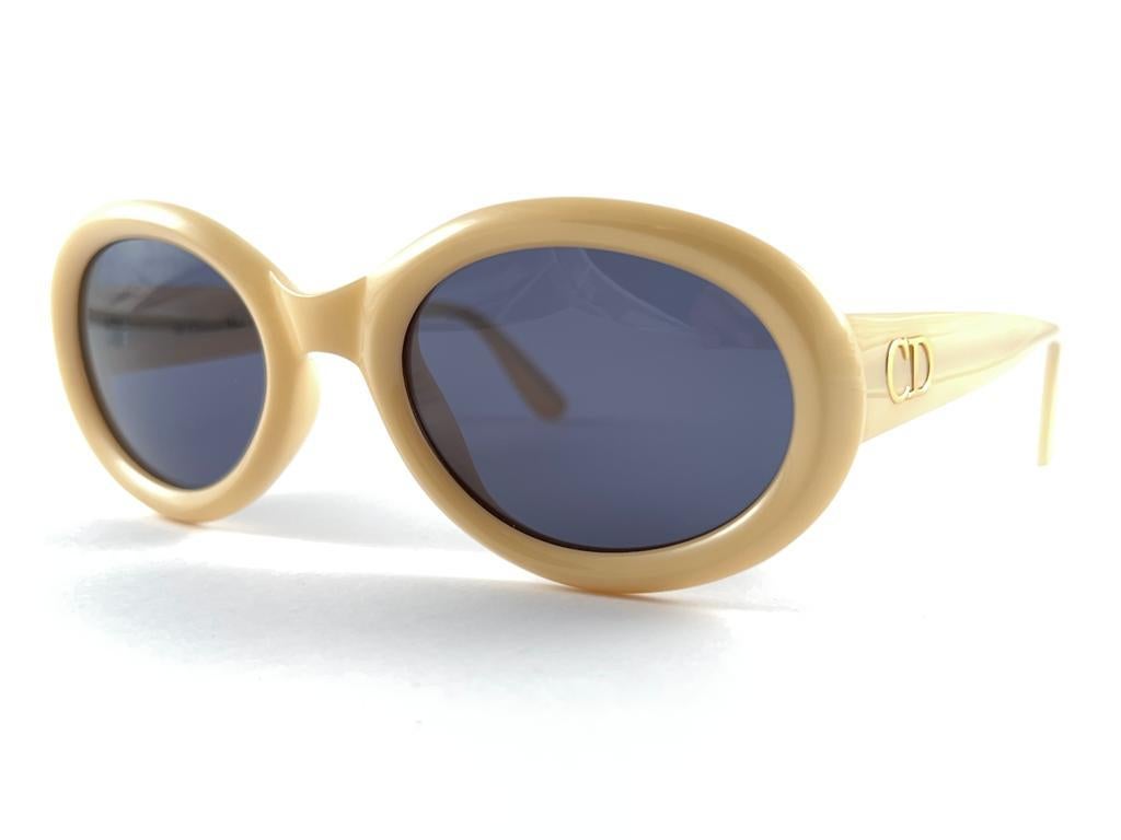 New Vintage Christian Dior 2919 Beige Oval Sunglasses 7