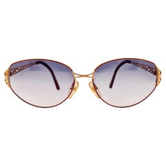 New Vintage Christian Dior 2925 Gold Oval Sunglasses Made in Austria