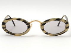 New Vintage Christian Dior 2956 Oval Small Marbled Optyl Sunglasses