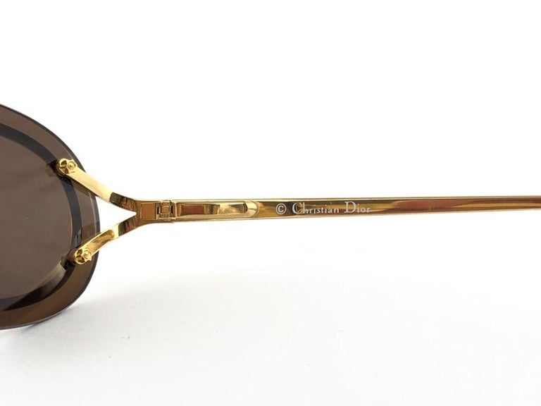 New Vintage Christian Dior 2970 Oval Small Gold Optyl Sunglasses at 1stDibs small gold sunglasses dior kaleidoscope sunglasses dior hypnotic sunglasses