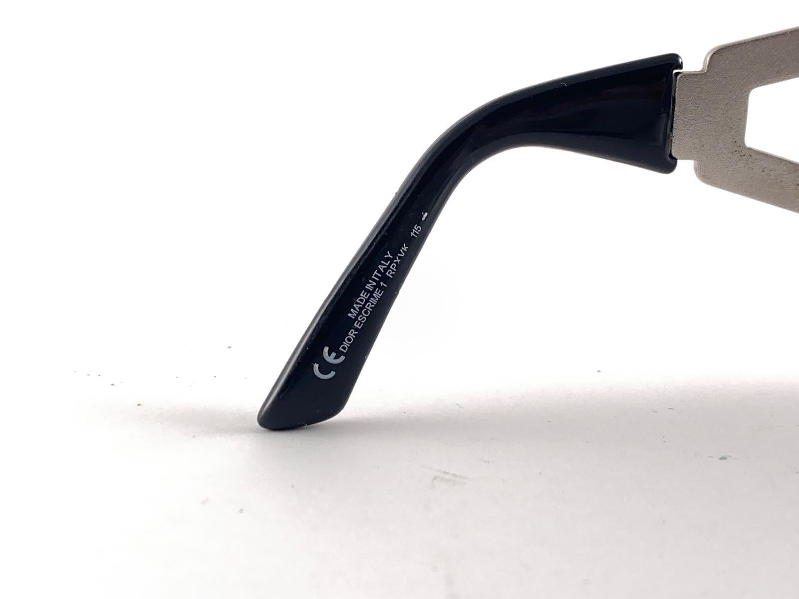 New Vintage Christian Dior Escrime Y2K Made in Italy Sunglasses In New Condition For Sale In Baleares, Baleares