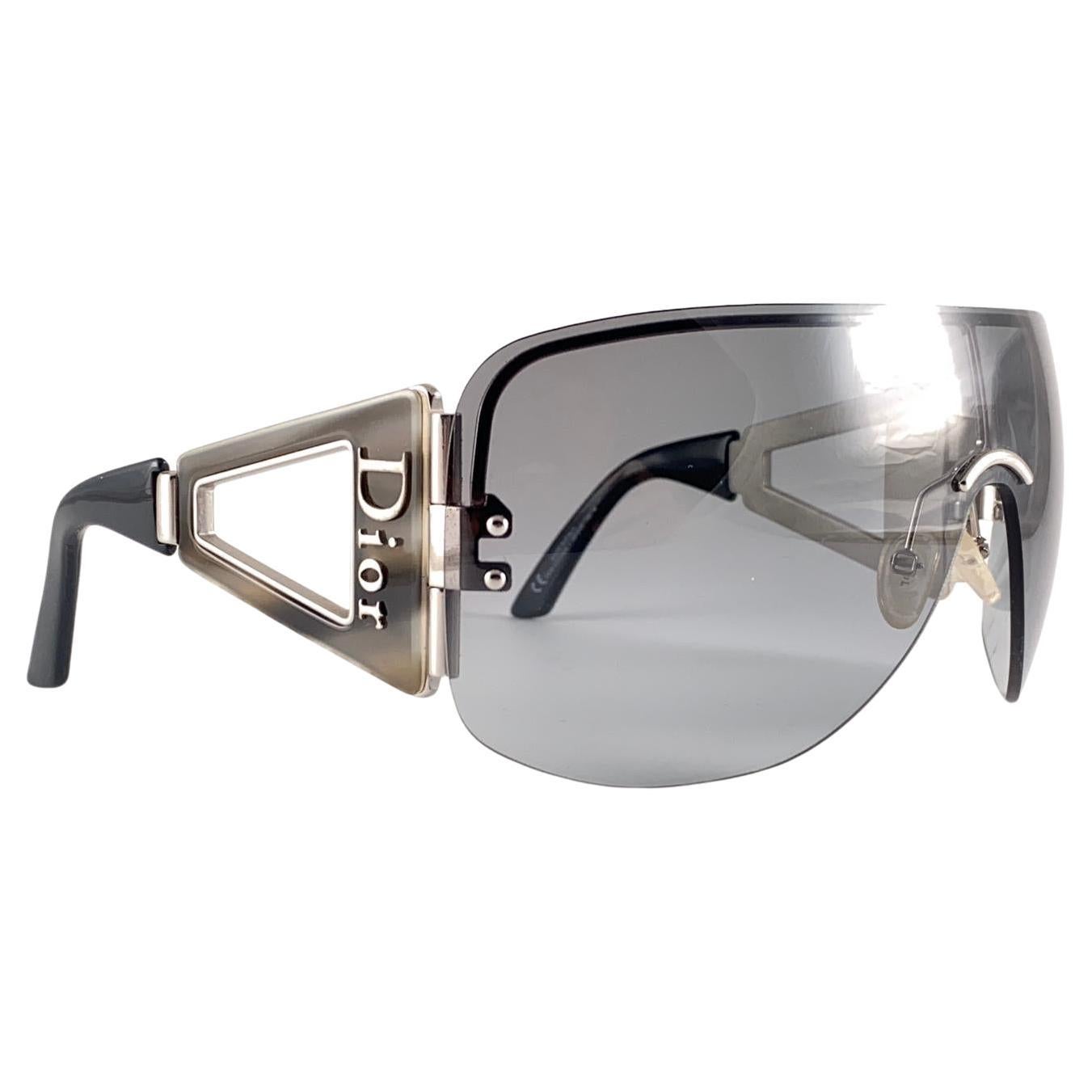 New Vintage Christian Dior Escrime Y2K Made in Italy Sunglasses For Sale