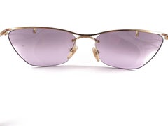 Neu Vintage Christian Dior Flash Gold Y2K Made in Austria Sonnenbrille, Schwarz, Vintage