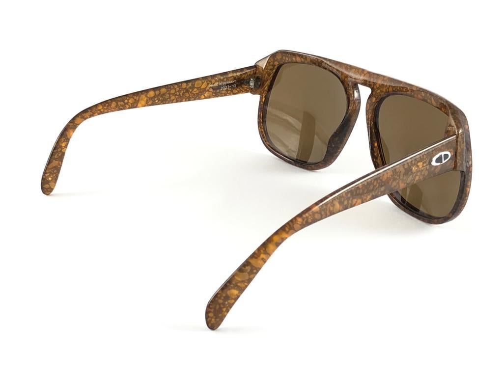  Christian Dior Monsieur - Lunettes de soleil vintage surdimensionnées en optyl, taille 10, état neuf, 1970 en vente 3