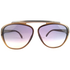 New Vintage Christian Dior Monsieur 2059 20 Blue Gradient 1970 Sunglasses