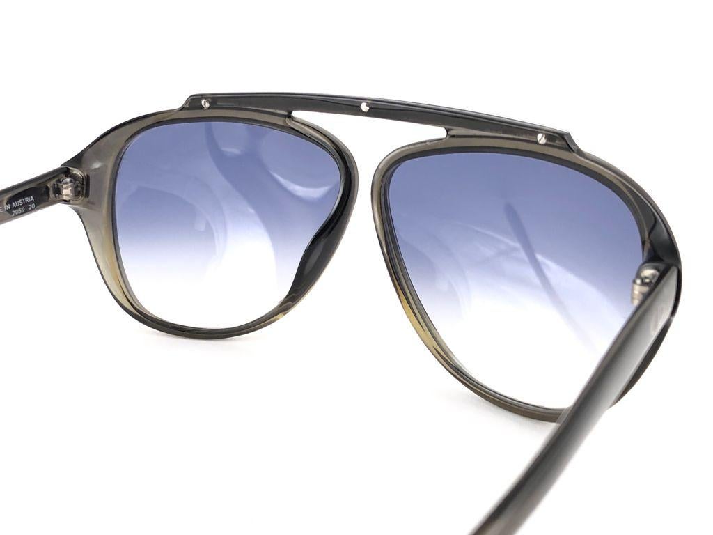 New Vintage Christian Dior Monsieur 2059 20 Optyl Grey Gradient 1970 Sunglasses 3
