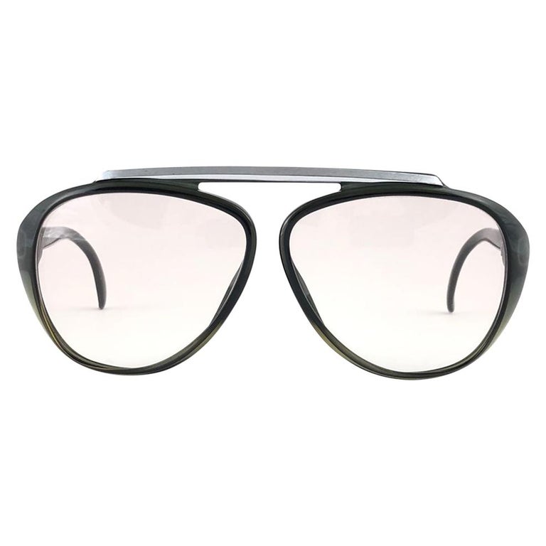 New Vintage Christian Dior Monsieur 2059 60 Optyl Green Gradient 1970 Sunglasses at 1stDibs