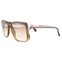 Nuovo Occhiali da sole vintage Christian Dior Monsieur 2084 traslucido anni '80 Germania