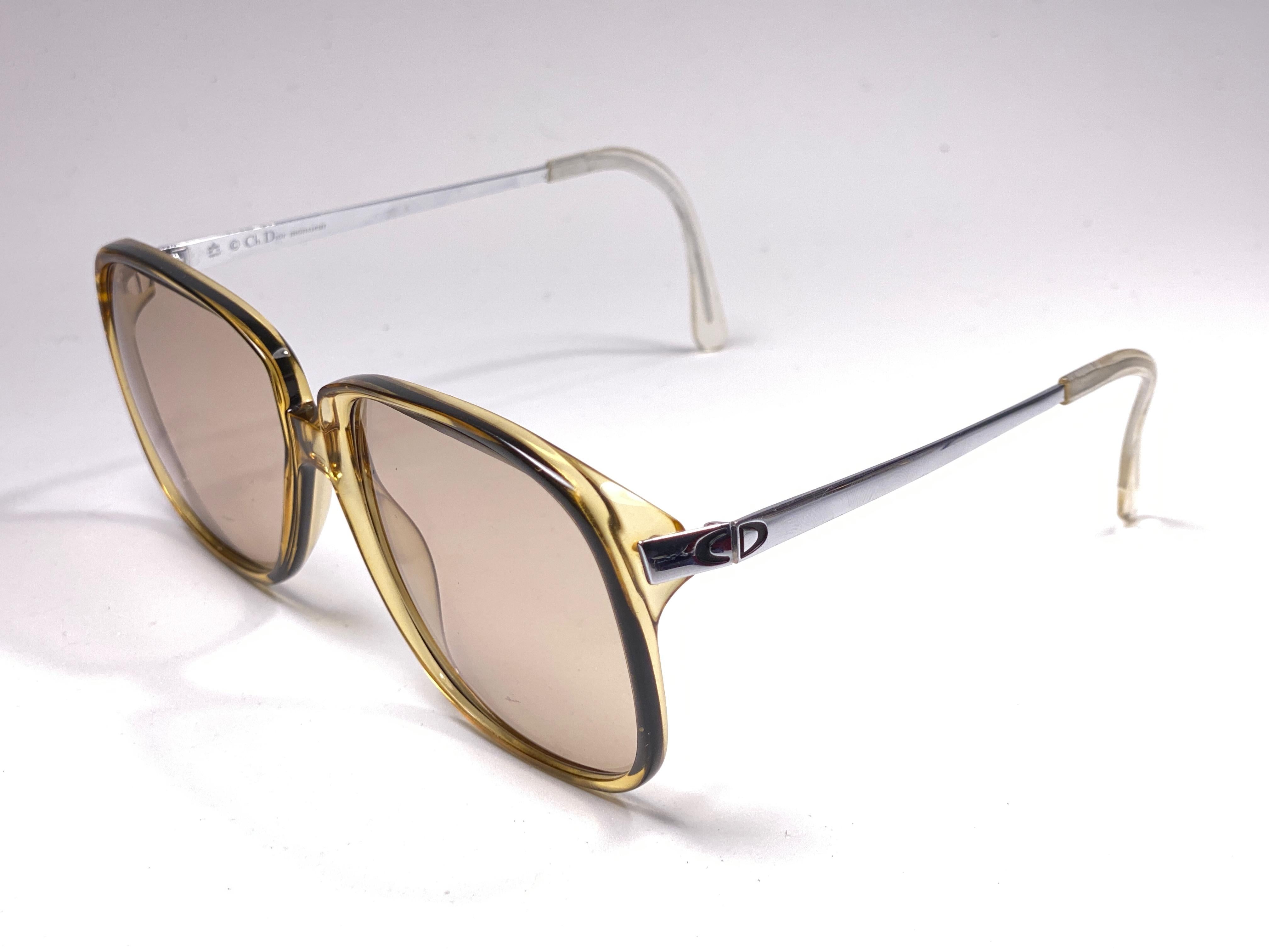 New Vintage Christian Dior Monsieur 2090 21 Sunglasses 1970's Austria 1