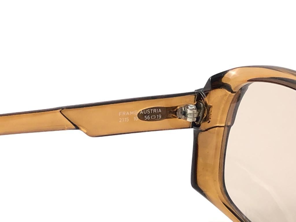 Neu Vintage Christian Dior Monsieur 2115 übergroße goldene Bernstein-Sonnenbrille 1970  im Angebot 4