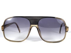 New Vintage Christian Dior Monsieur 2121A Green Sunglasses 1970's Germany