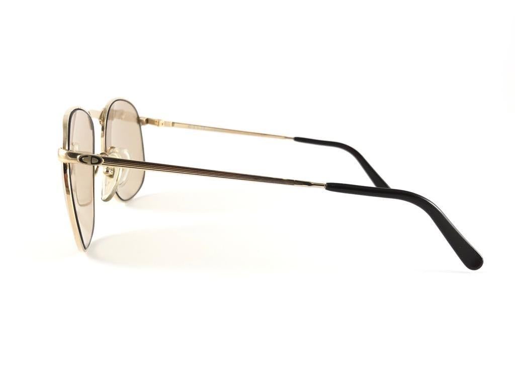Neu Vintage Christian Dior Monsieur 2195 40 Optyl Deutschland Sonnenbrille mit Goldrahmen im Zustand „Neu“ im Angebot in Baleares, Baleares