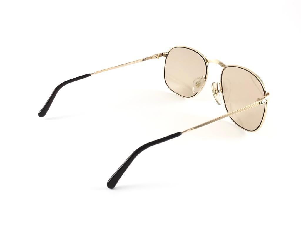 Men's New Vintage Christian Dior Monsieur 2195 40 Gold Frame Optyl Germany Sunglasses For Sale