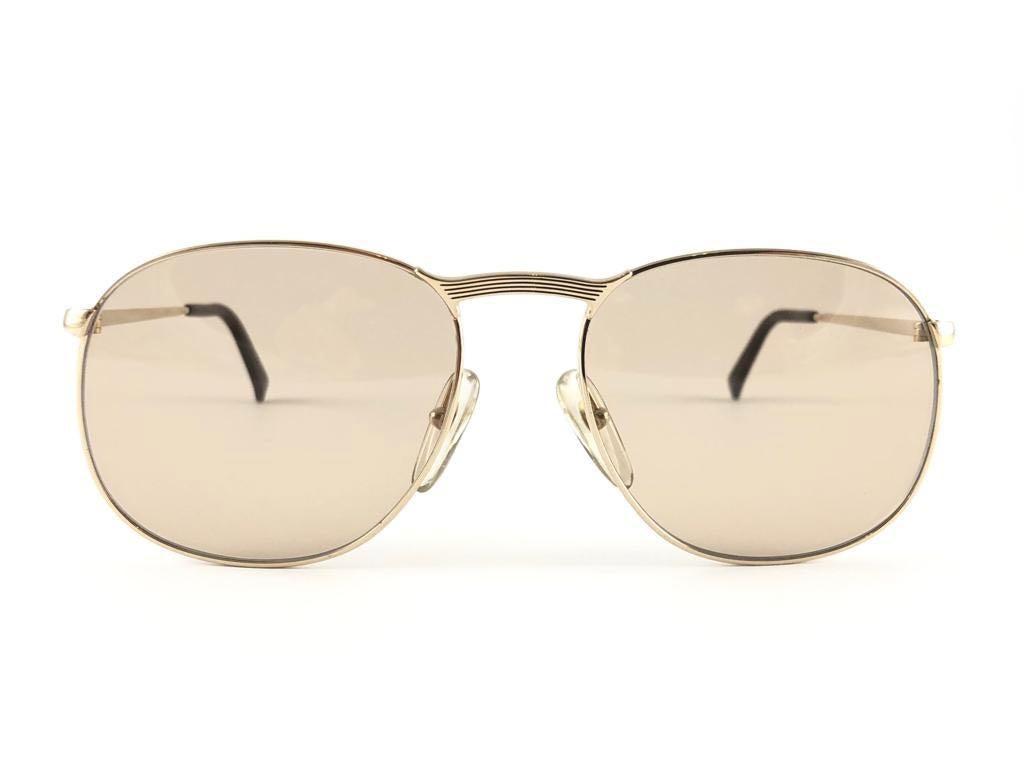 New Vintage Christian Dior Monsieur 2195 40 Gold Frame Optyl Germany Sunglasses For Sale 1