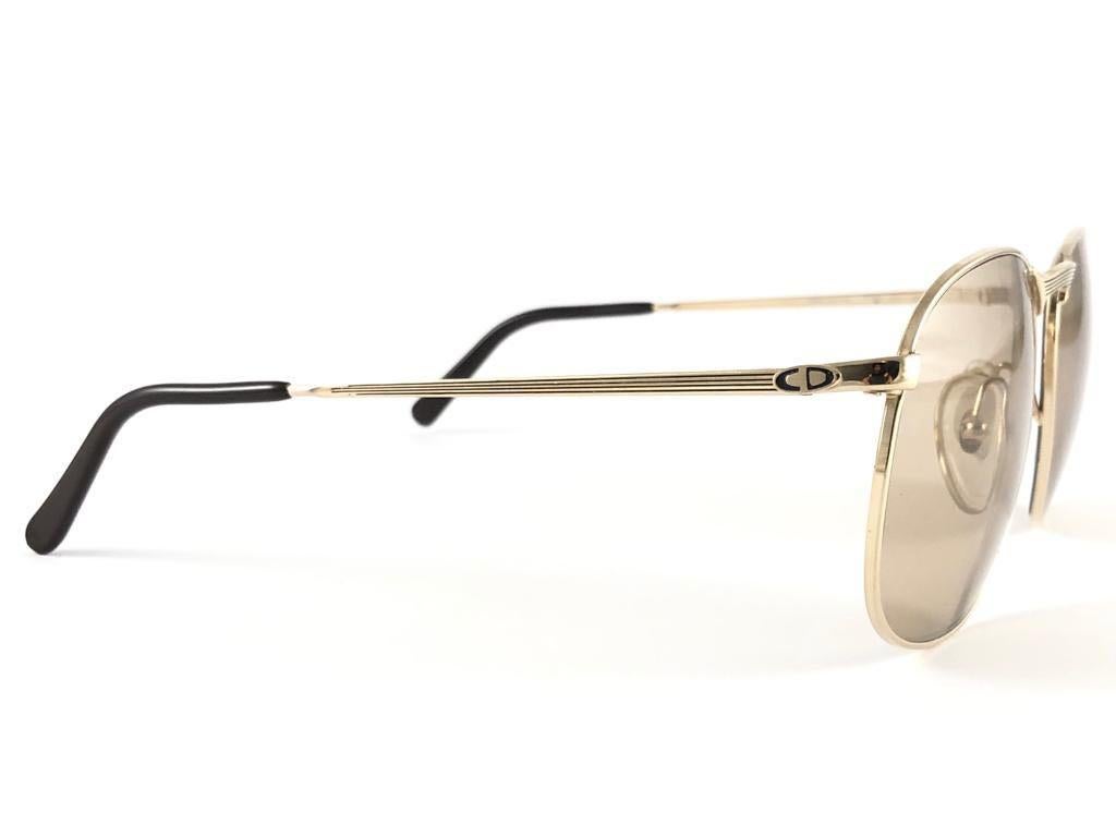 New Vintage Christian Dior Monsieur 2195 40 Gold Frame Optyl Germany Sunglasses For Sale 3