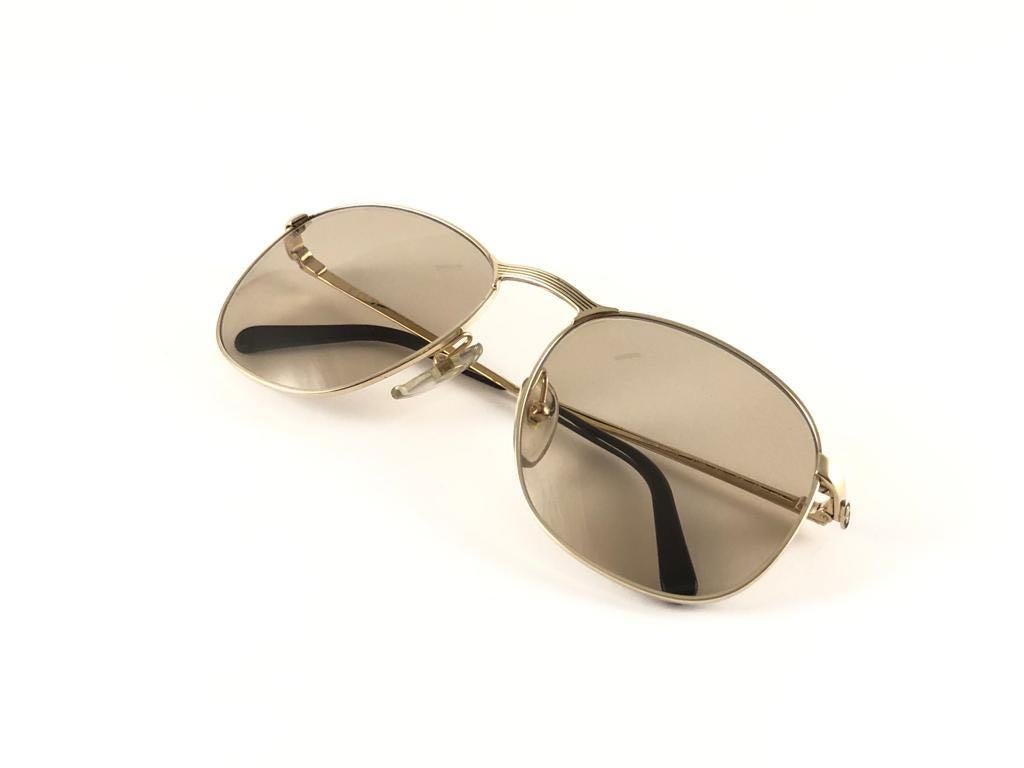 Neu Vintage Christian Dior Monsieur 2195 40 Optyl Deutschland Sonnenbrille mit Goldrahmen im Angebot 4