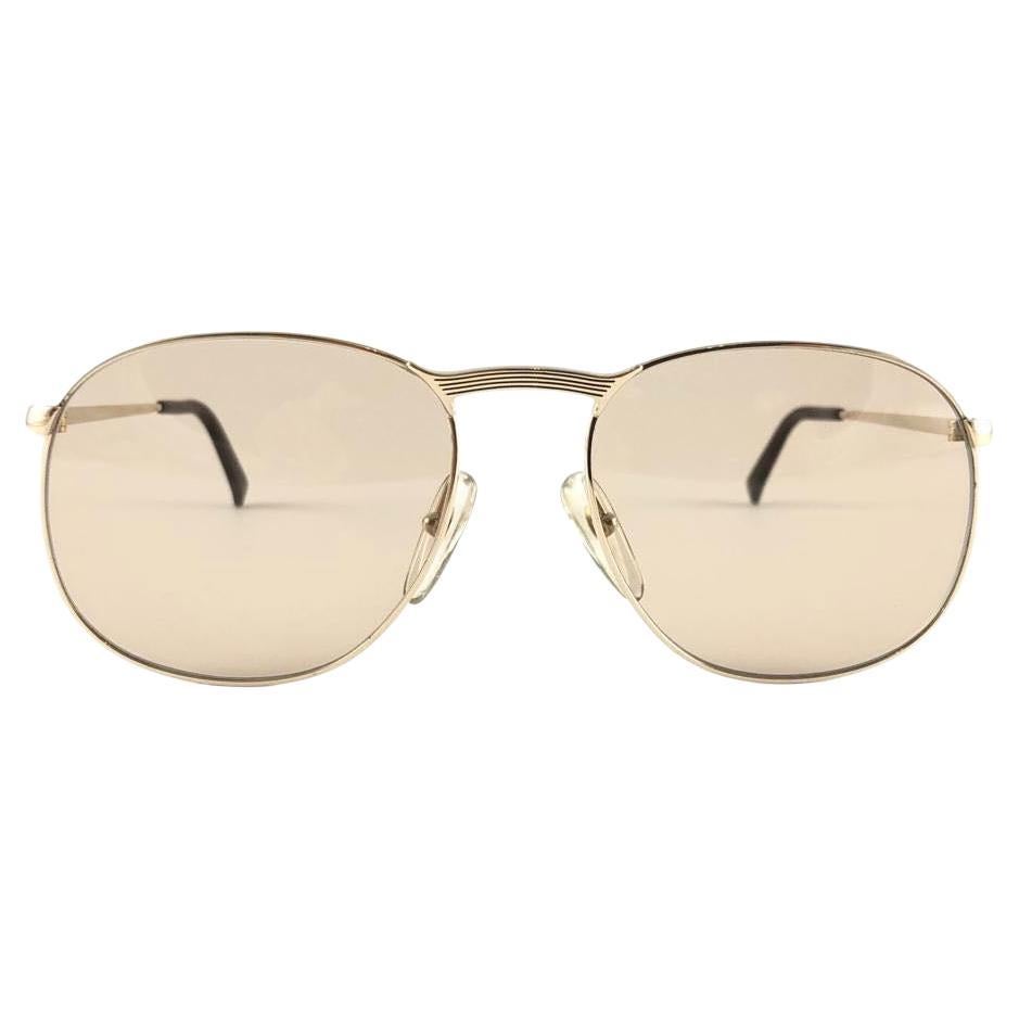 New Vintage Christian Dior Monsieur 2195 40 Gold Frame Optyl Germany Sunglasses