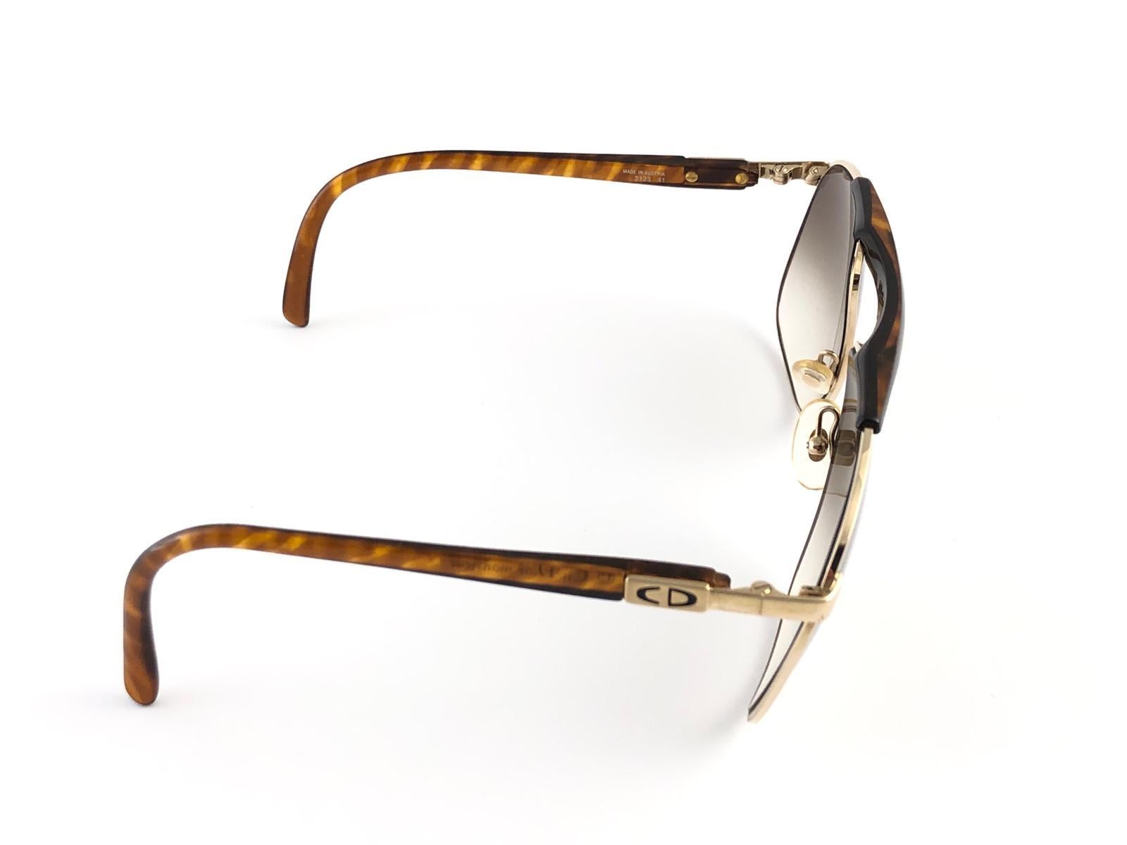 New Vintage Christian Dior Monsieur Large 2123 41 Lunettes de soleil 1970's Austria en vente 4