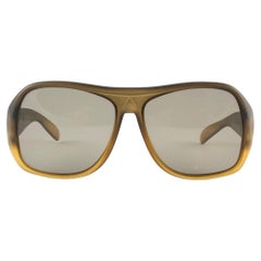 Neu Vintage Christian Dior Monsieur Matte übergroße Optyl 1970 Sonnenbrille