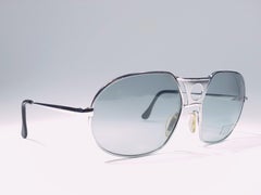 New Vintage Christian Dior Monsieur Oversized Silver Frame  Sunglasses