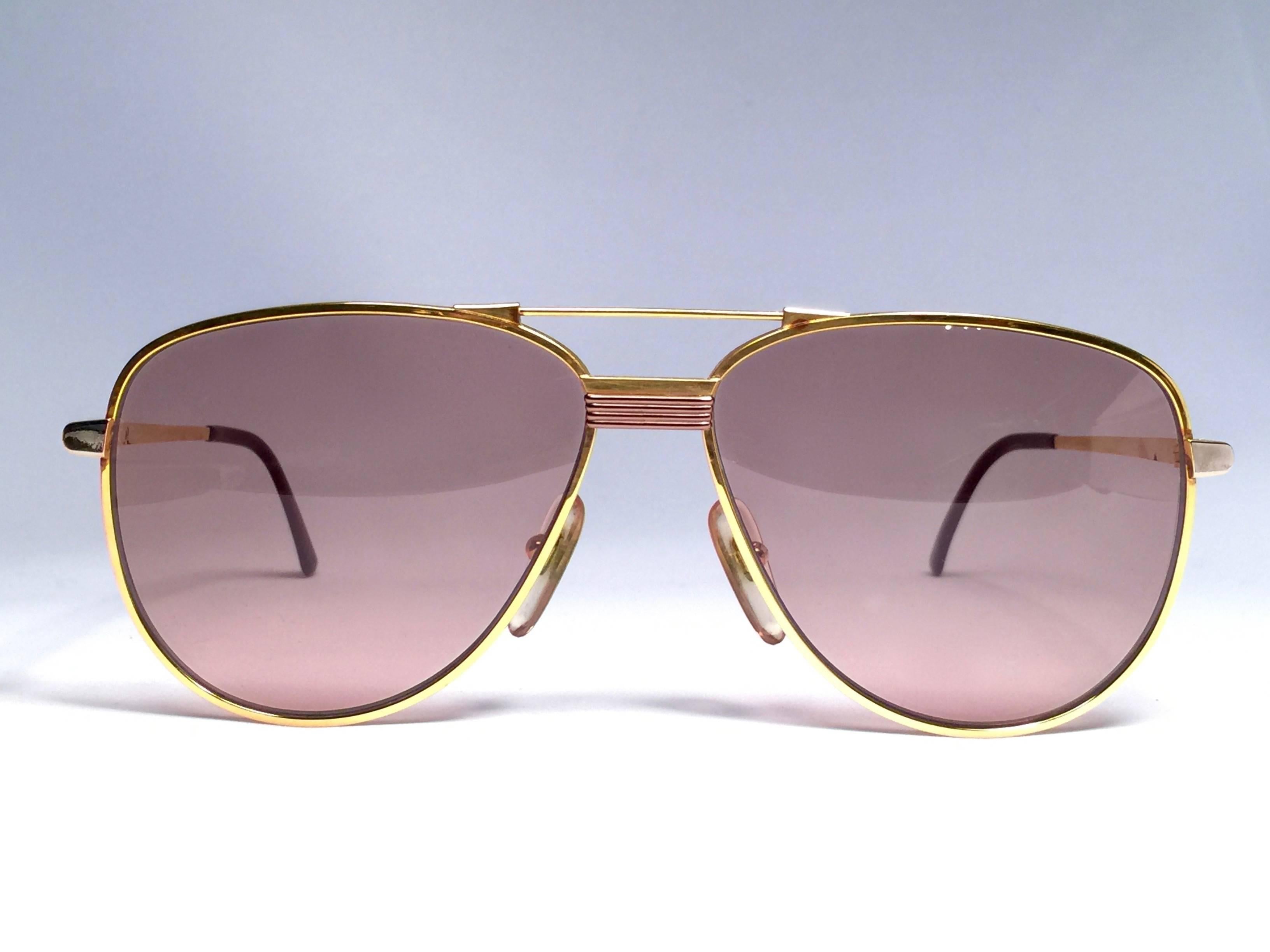 Women's or Men's Christian Dior Monsieur Titanium Gold Optyl Germany Sunglasses
