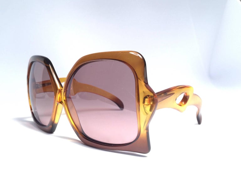 Vintage Dior Floral Oversized Sunglasses