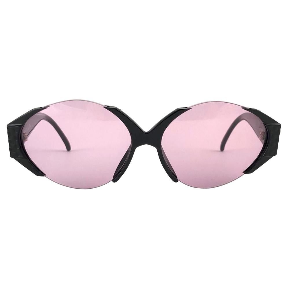 Nuevo Vintage Christian Dior Gafas de sol sin montura Sleek Negro 2397 Años 80 Austria en venta