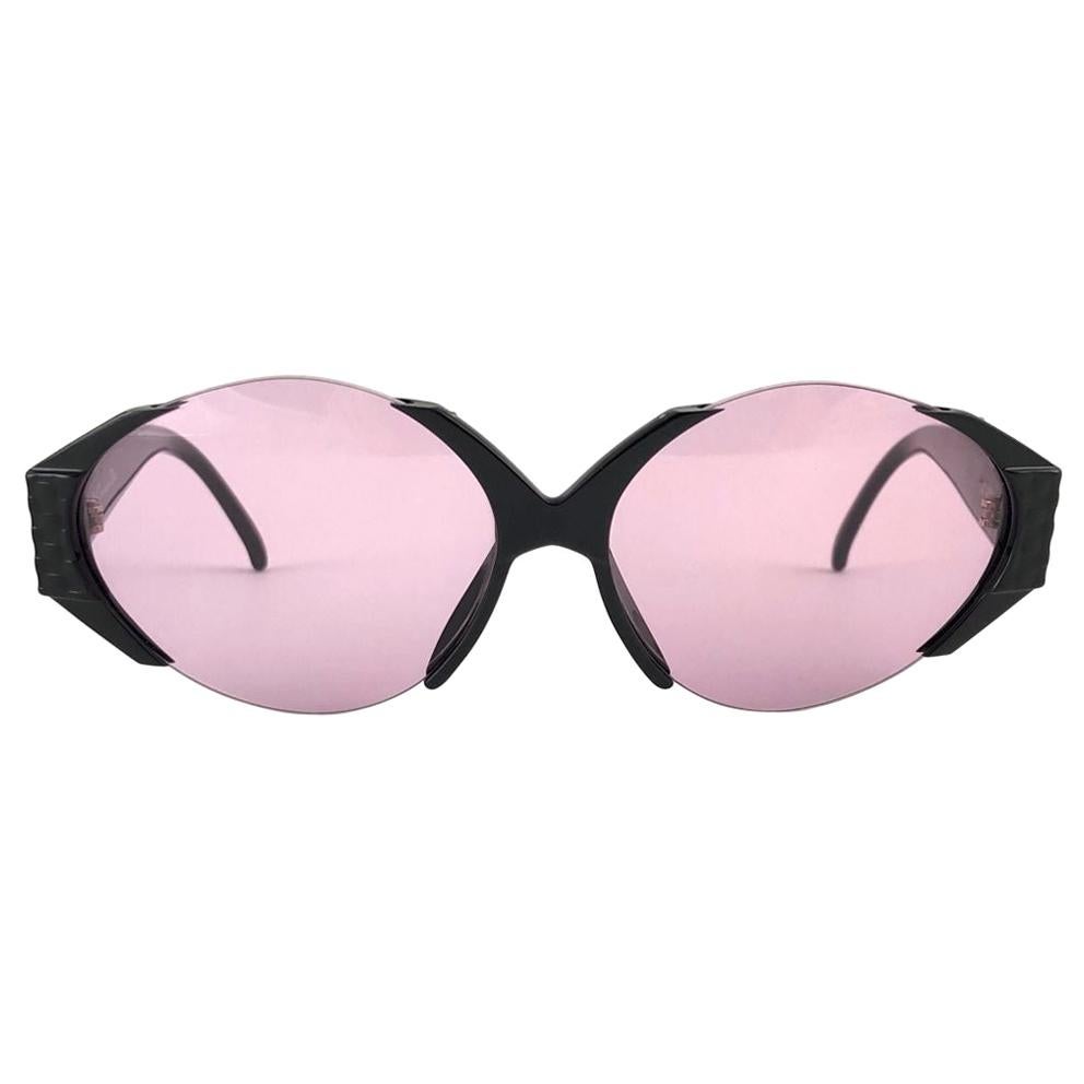 Nouveau Vintage Christian Dior - Lunettes de soleil noires et élégantes sans monture 2397 Autriche, années 1980 en vente